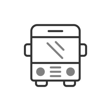 bus basit simge çizimi tasarımı