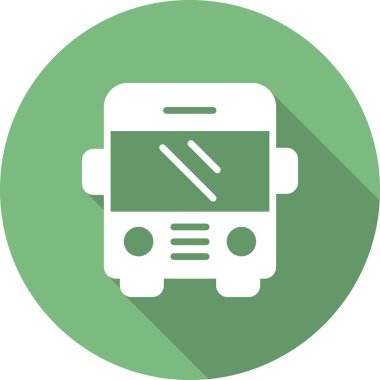 bus basit simge çizimi tasarımı