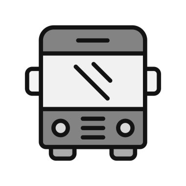 bus simple icon illustration design