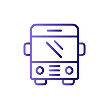 bus basit simge çizimi tasarımı