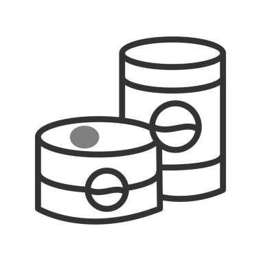 Konserve Gıda kutsal kişilerin resmi, vektör çizim