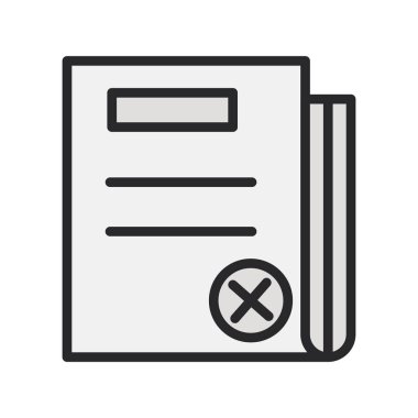 Kişisel ve ticari kullanım için gazete illüstrasyon simgesi