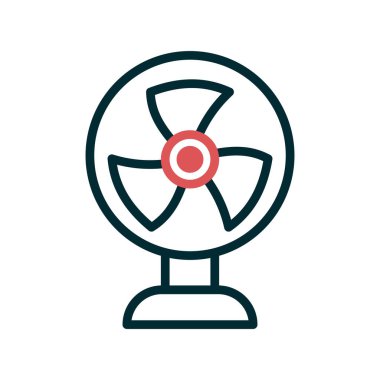 fan simge vektör çizim tasarımı