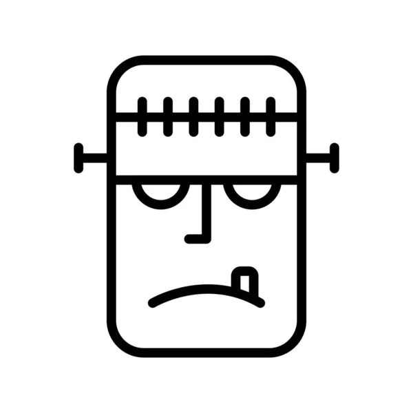 Frankenstein Vector Icono Web — Archivo Imágenes Vectoriales