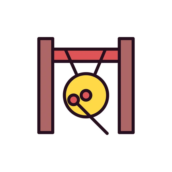 Gong Icon Vector Illustration — Stockový vektor