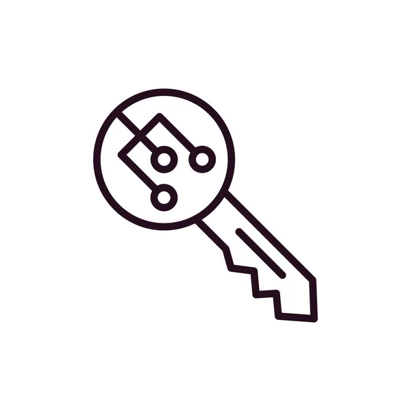 Key Icon Vector Illustration — Stock Vector