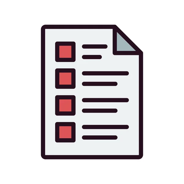 Checklist Icon Vector Illustration — Stock Vector