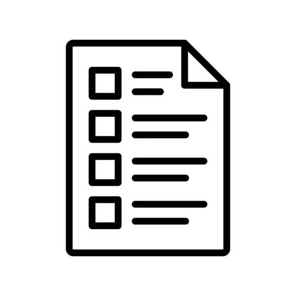 Checklist Vector Icono Aislado Sobre Fondo Blanco Muestra Transparente Lista — Archivo Imágenes Vectoriales