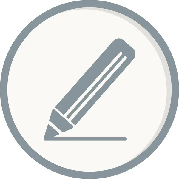 Ołówek Ikona Web Prosta Konstrukcja — Wektor stockowy