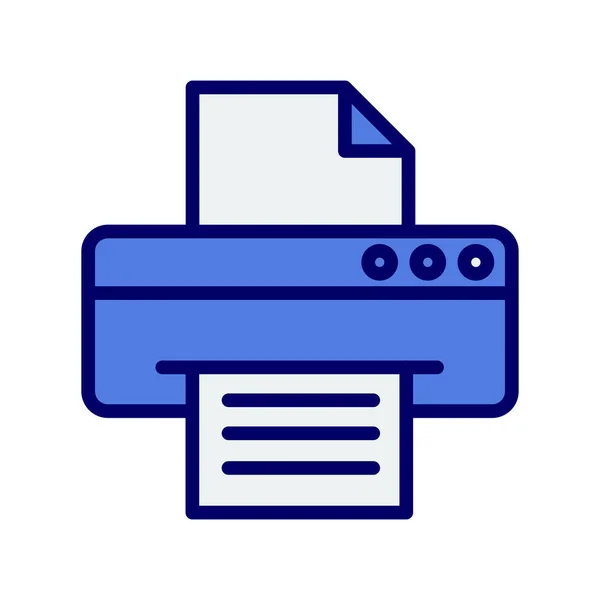 Printer Web Icon Simple Illustration —  Vetores de Stock