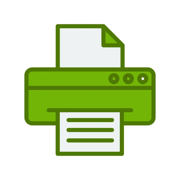 Printer Web Icon Simple Illustration —  Vetores de Stock