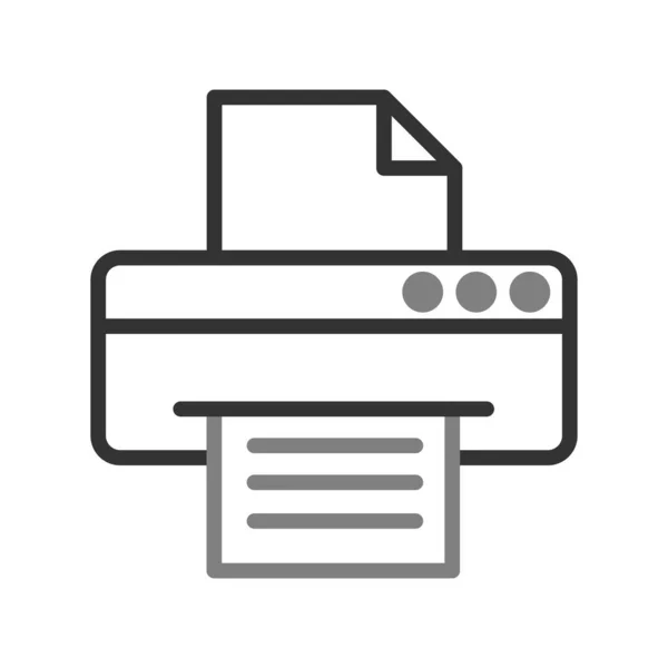 Printer Icon Vector Isolated White Background Your Web Mobile App — Vettoriale Stock