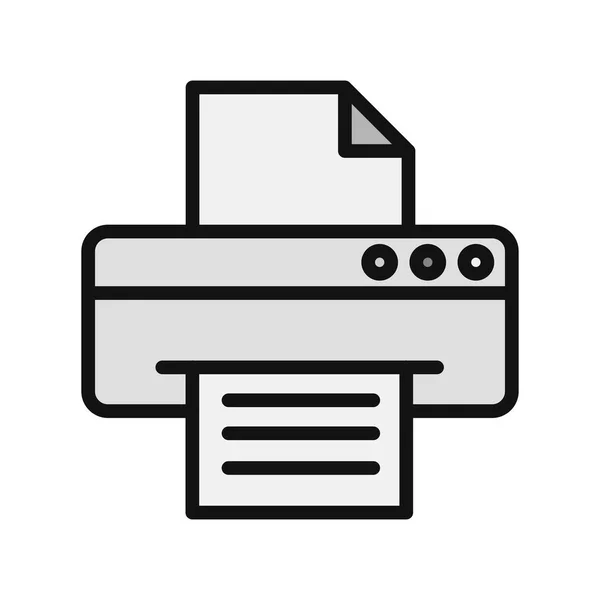 Printer Icon Vector Isolated White Background Your Web Mobile App — Stock Vector