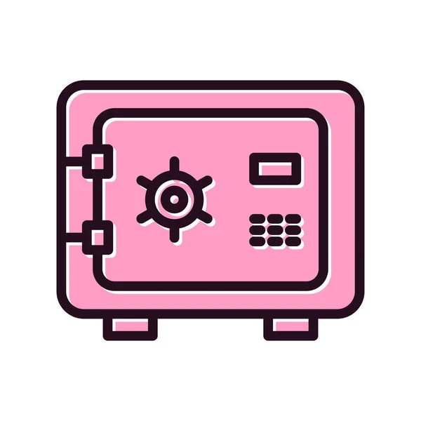 Safe Box Icon Vector Illustration — Stockový vektor