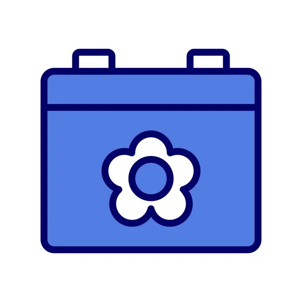 Spring Calendar Icon Vector Illustration — Stockvector