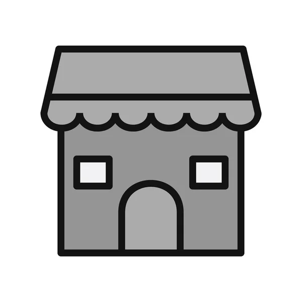 Store Market Icon Vector Illustration — стоковый вектор