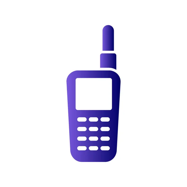 Walkie Talkie Icono Vector Ilustración — Vector de stock