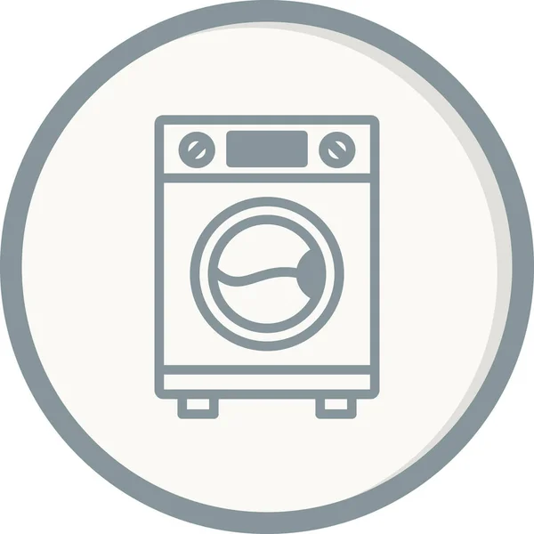 Washing Machine Web Icon Simple Design — Vector de stock