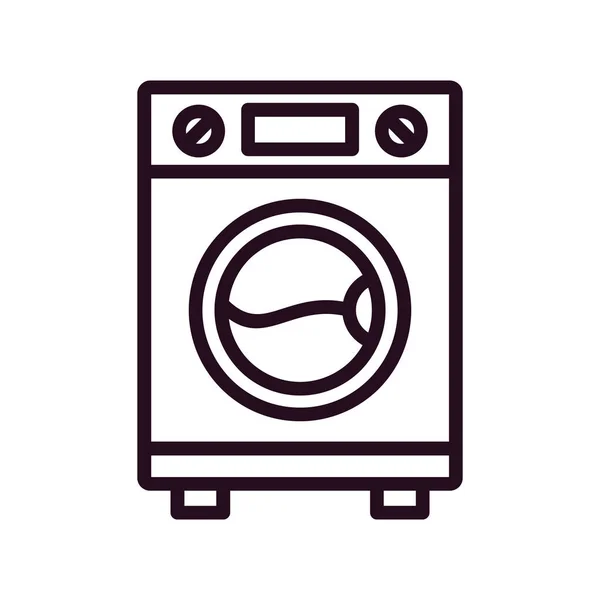 Vector Illustration Icon Washing Machine — Stockvektor