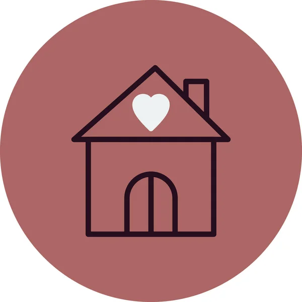 Het Huis Web Icoon Eenvoudige Illustratie Schuilplaats — Stockvector