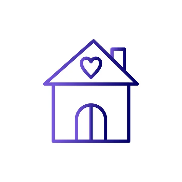 Huis Pictogram Vector Illustratie — Stockvector