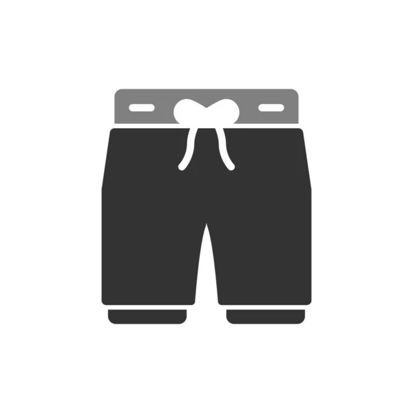 Icona Dei Pantaloni Semplice Illustrazione Vestiti Logo Vettoriale Colpo Modificabile — Vettoriale Stock