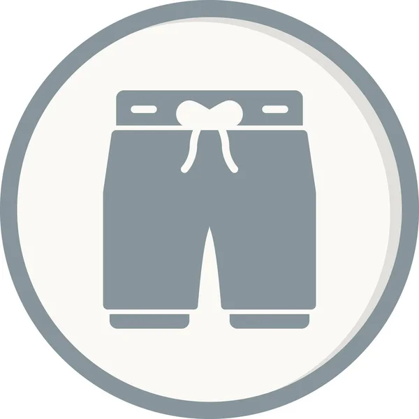 Shorts Web Symbol Einfache Illustration — Stockvektor