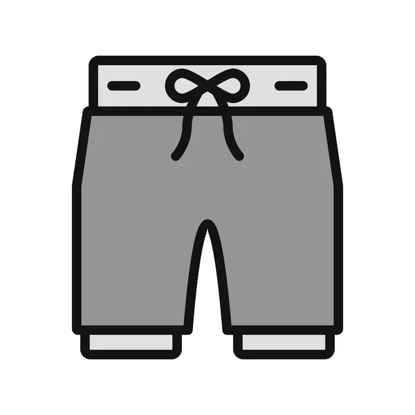 Broek Pictogram Vector Illustratie — Stockvector