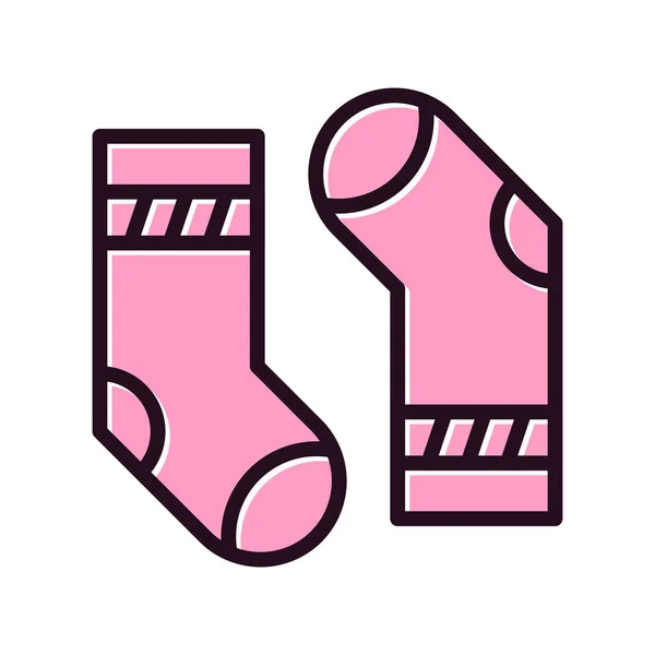 Socks Web Icon Vector Illustration — Image vectorielle