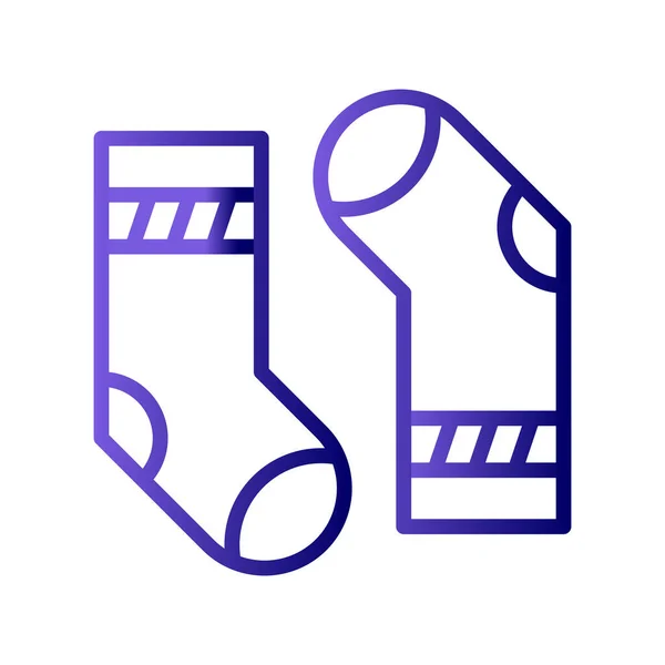Socks Web Icon Vector Illustration — Vetor de Stock