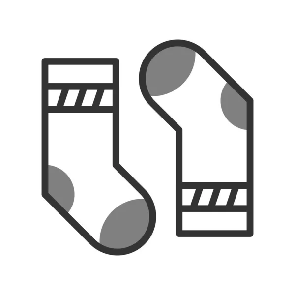 Socks Web Icon Vector Illustration — Vetor de Stock