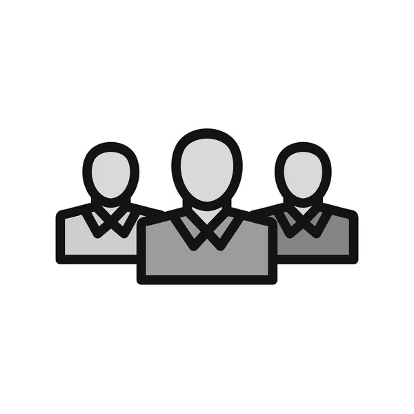 Business Team Icon Vector Illustration — Stock Vector