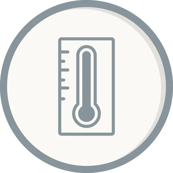 Thermometer Symbolvektor Messtemperatur Logo Konzept — Stockvektor