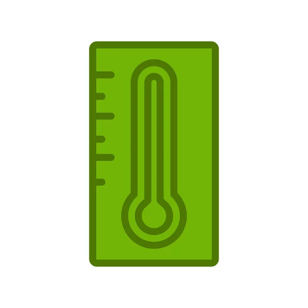 Thermometer Symbolvektor Messtemperatur Logo Konzept — Stockvektor