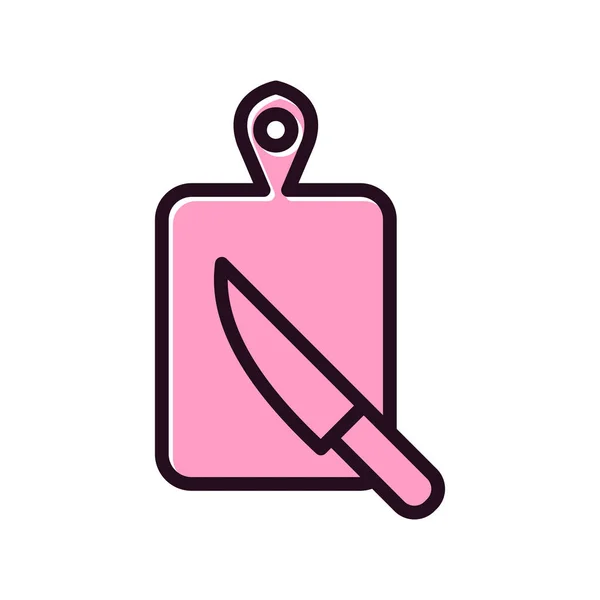 Chopping Board Icon Vector Illustration — 스톡 벡터