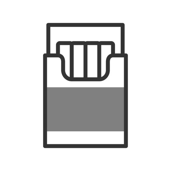 Cigarette Box Icon Vector Illustration — Stockvektor