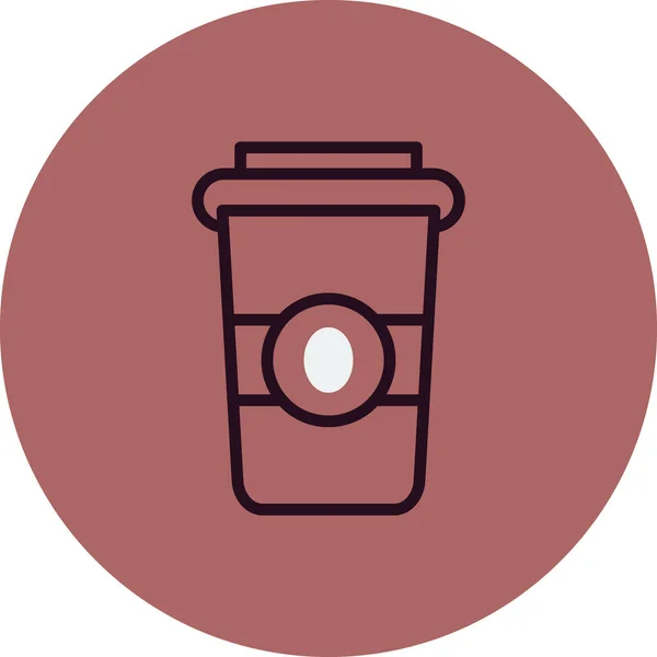 Иконка Чашки Кофе Векторная Иллюстрация — стоковый вектор