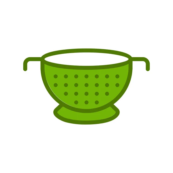 Colander Web Icon Vector Illustration — 스톡 벡터