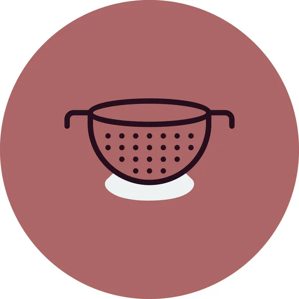 Colander Webb Ikon Vektor Illustration — Stock vektor