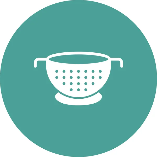 Colander Web Icon Vector Illustration — Image vectorielle