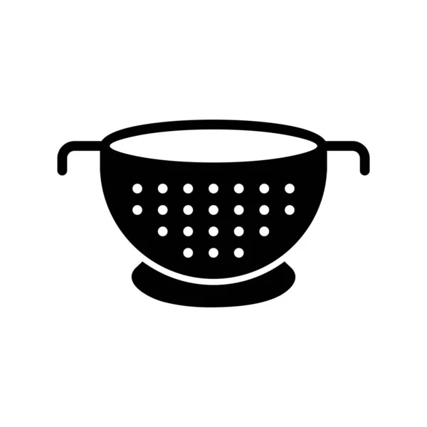 Colander Webb Ikon Vektor Illustration — Stock vektor