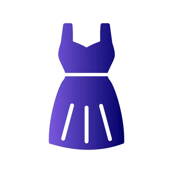 Female Dress Web Icon Vector Illustration — Stockový vektor