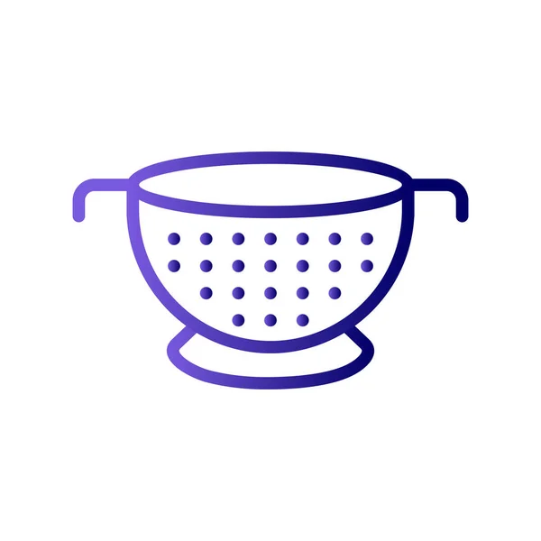 Colander Web Icon Vector Illustration — стоковый вектор