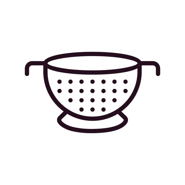 Colander Web Icon Vector Illustration — Vetor de Stock