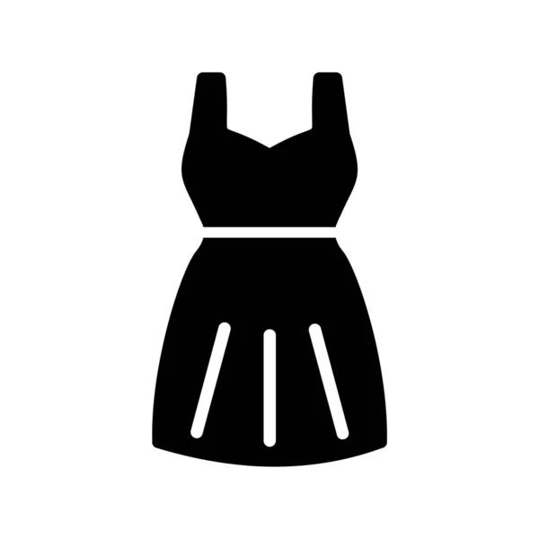 Female Dress Web Icon Vector Illustration — Διανυσματικό Αρχείο