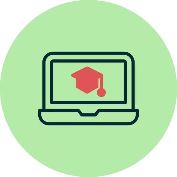 Elearning Icon Vector Illustration — Image vectorielle