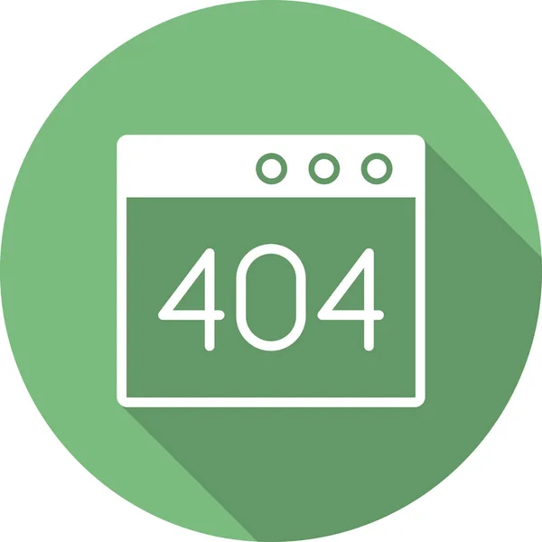 Browser Error 404 Web Vector Illustration — Vetor de Stock