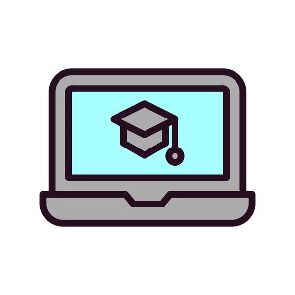 Elearning Icon Vector Illustration — 스톡 벡터