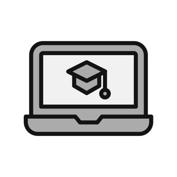 Elearning Icon Vector Illustration — Image vectorielle