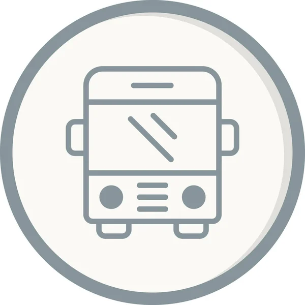 Bus Einfache Ikone Illustration Design — Stockvektor